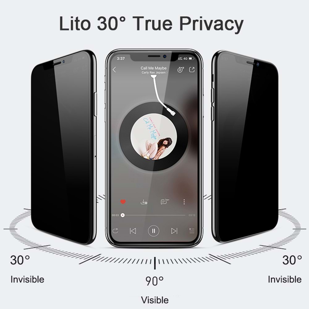 LİTO D+ iPhone 13 Mini Privacy Ekran Koruyucu