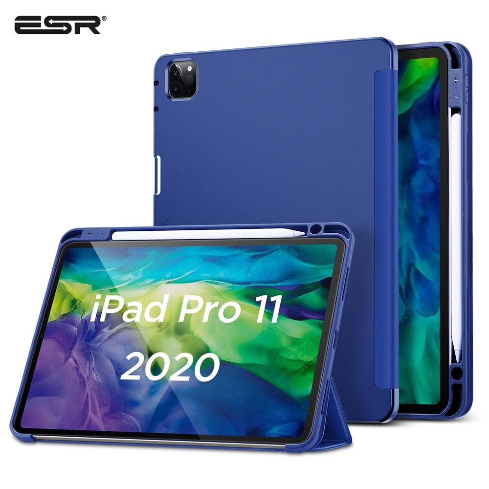 ESR iPad Pro 11 2020 Kılıf-Rebound Pencil-Navy Blue