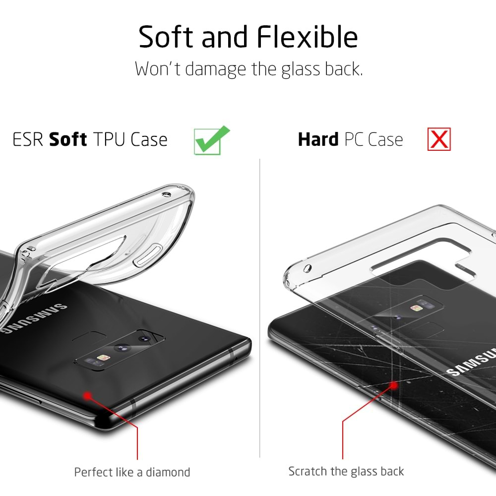 Esr Galaxy Note 9 Kılıf, Essential Zero, Clear
