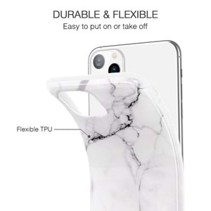 ESR iPhone 11 Pro Kılıf, Marble, Beyaz