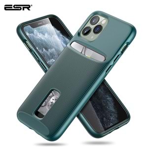 ESR iPhone 11 Pro Kılıf,Wallet Armor-Pine Green