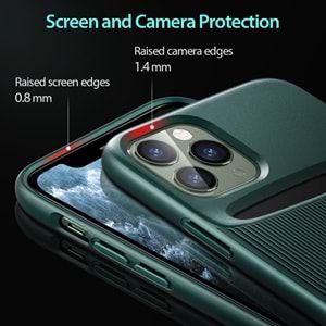 ESR iPhone 11 Pro Kılıf,Wallet Armor-Pine Green