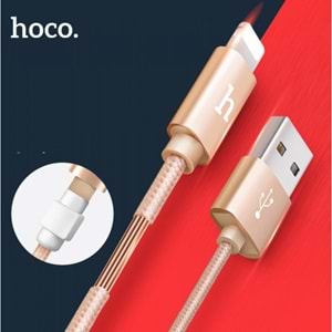 Hoco X2 iPhone (8pin) Veri Aktarım ve Hızlı Şarj Kablosu 1M Gold