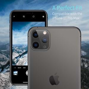 ESR iPhone 11 Pro/iPhone 11 Pro Max Kamera Koruyucu,Dark Grey