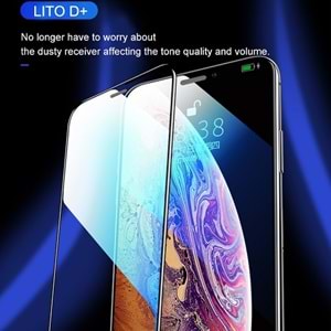 LİTO D+ iPhone 11 Pro/X/XS Toz Filtreli Ekran Koruyucu