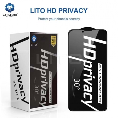 LİTO HD+ iPhone 11 Pro/X/XS Privacy Ekran Koruyucu