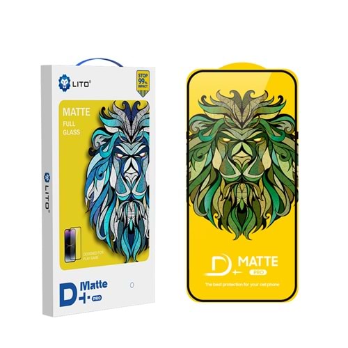 LİTO D+ Pro Mat iPhone 15 Pro Max Ekran Koruyucu